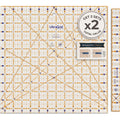 Set of 2 QuiltCut UltraGrid 12 1/2" Square Bonus Non-Slip Quilting Ruler Set