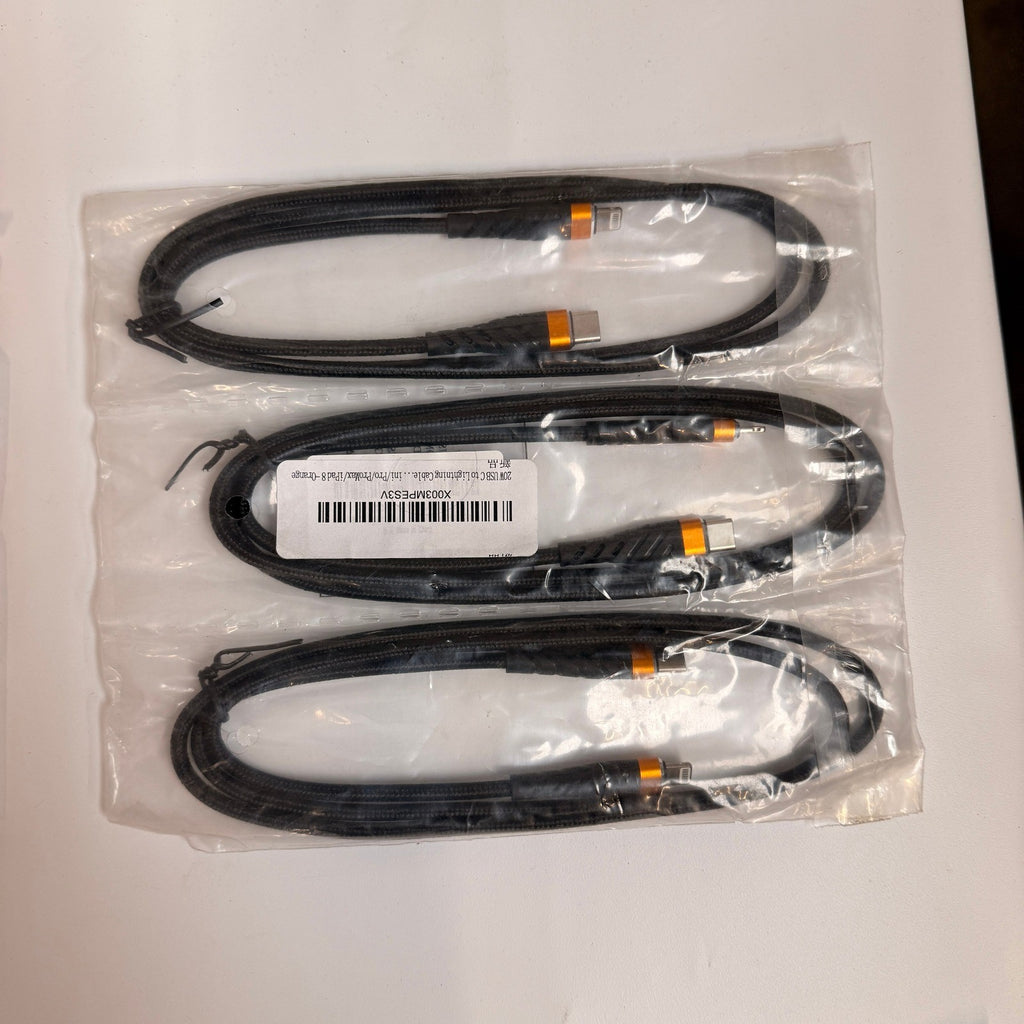 Lot of 13 Mixed USB C to Lightning 20W Fast Charging Cables 3ft 6ft