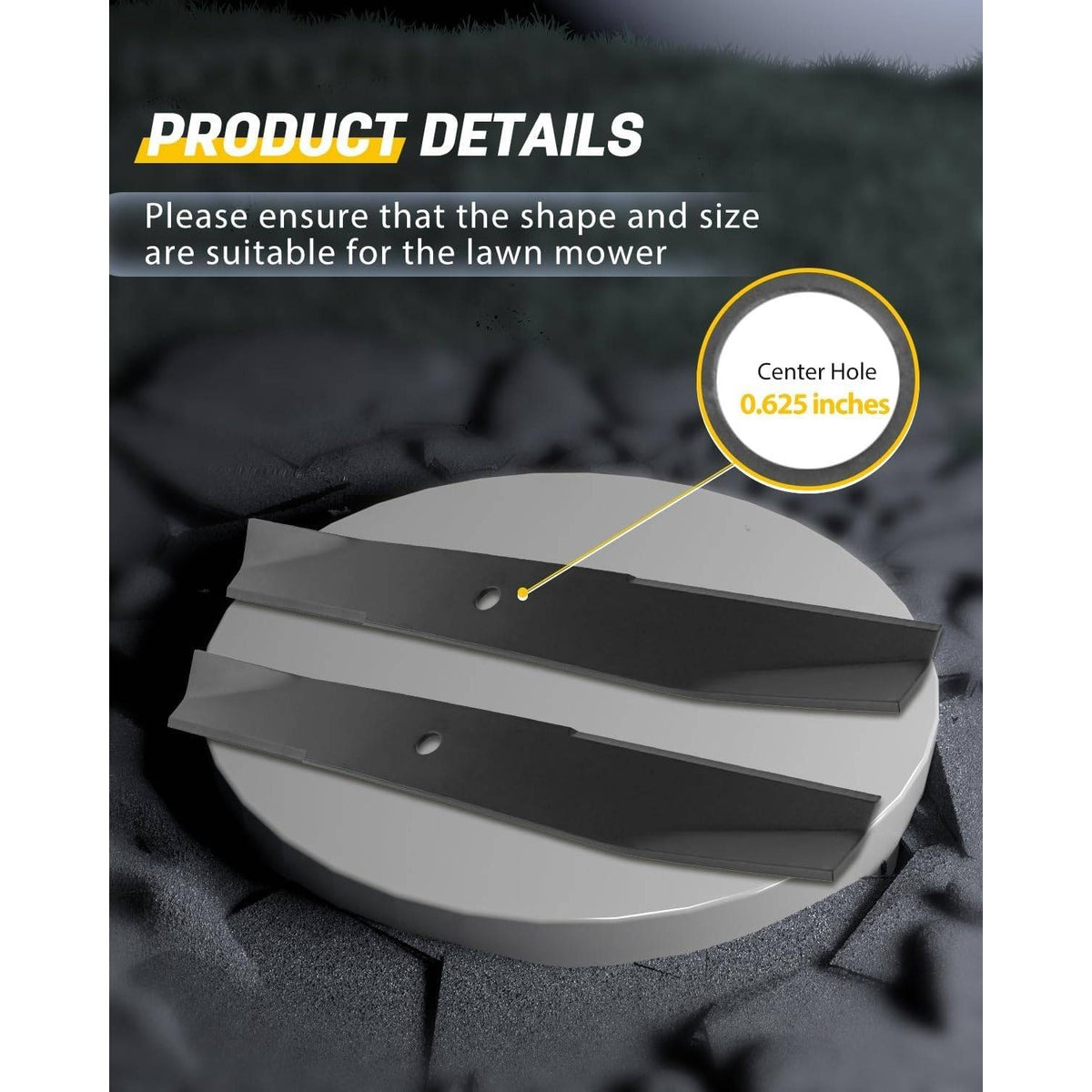 Set of 2 OCPTY Mulching Blades 38" Mower Blades for Toro 14-4889 14-7799 79-172