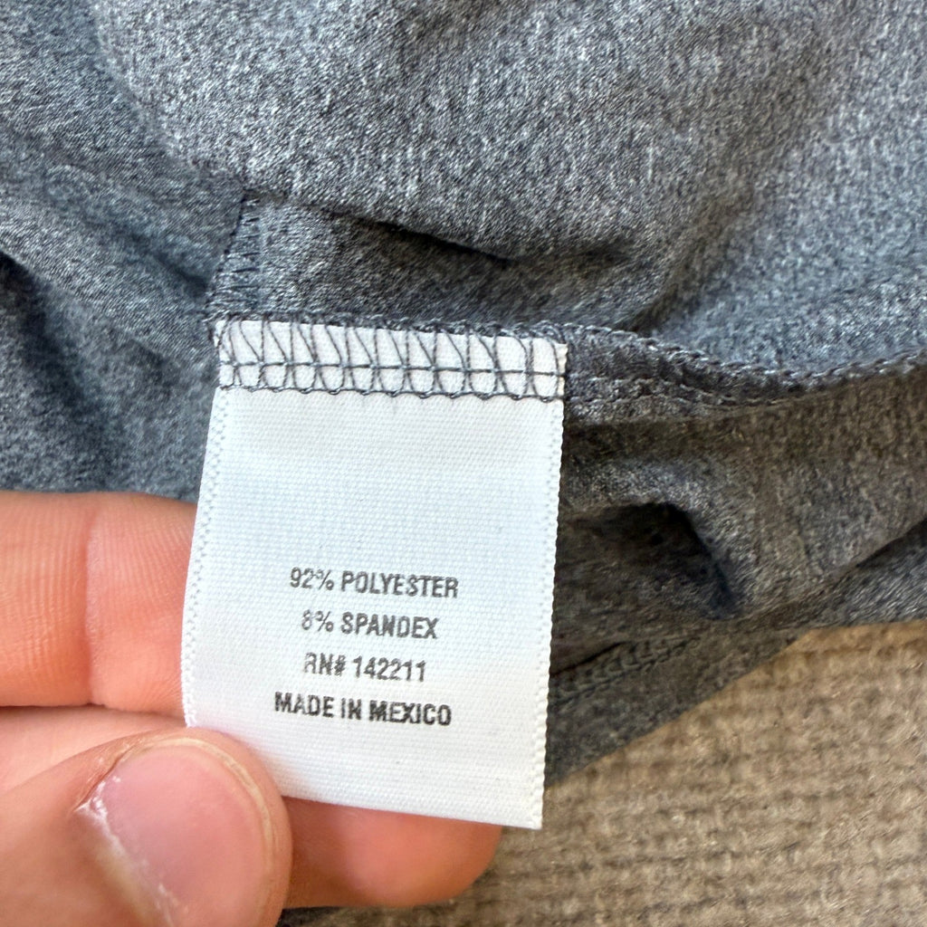 NWT 24Seven Comfort Apparel Womens L Gray Draped In Style V Neck Dress