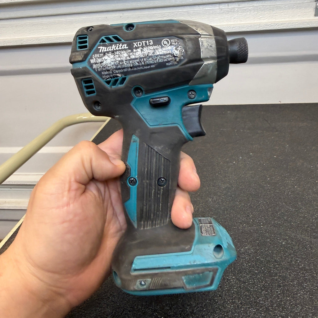 Makita XDT13 18V Lithium‑Ion 1/4" Brushless Cordless Impact Driver, Tool Only