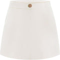 Auranso Girls Faux Leather Skirt A-Line Mini Skirt with Two Pockets Sz 10 Years