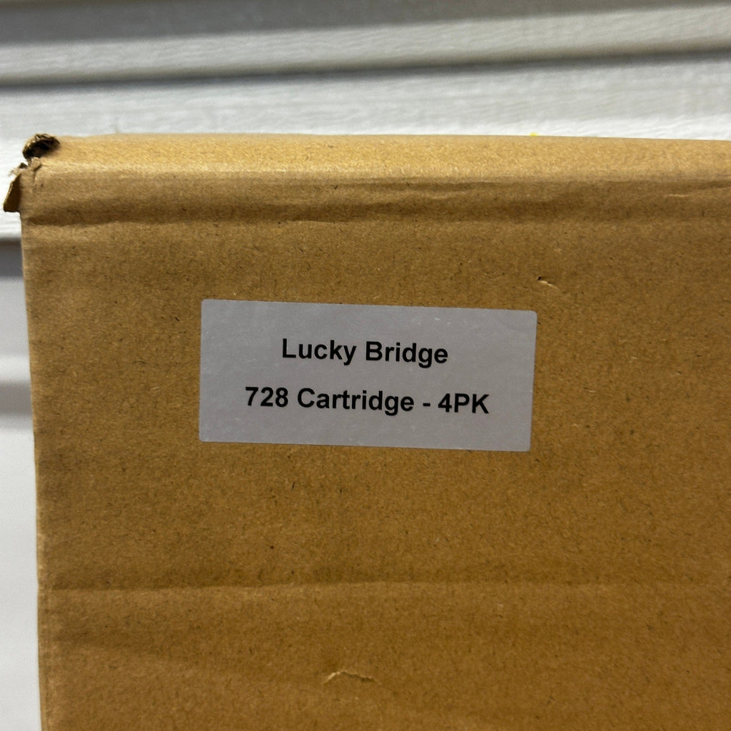 Set of 4 Lucky Bridge 728 300ml Ink Cartridges for HP DesignJet T730 T830 3WX30A