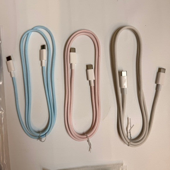 Lot of 8 USB-A to C / C to Lightning / USB-C to C Charging Cables 3ft 6ft 10ft