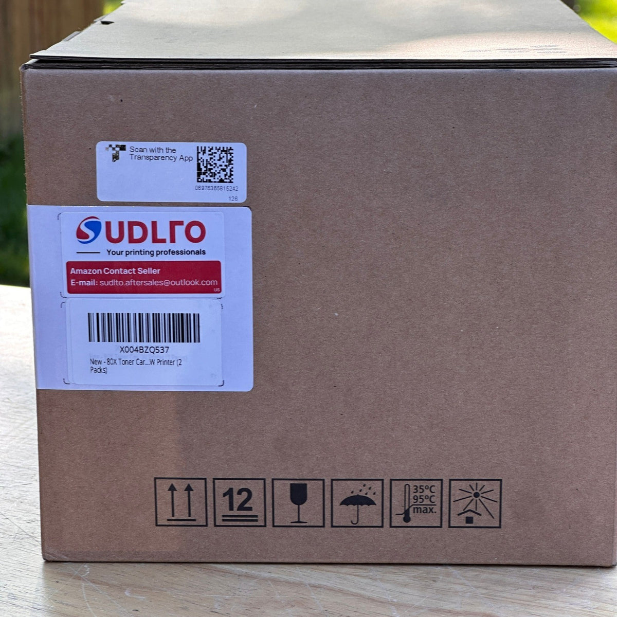Pack of 2 Sudlto 80X CF280X Toner Cartridge Black High Yield EXP 10/2026 For