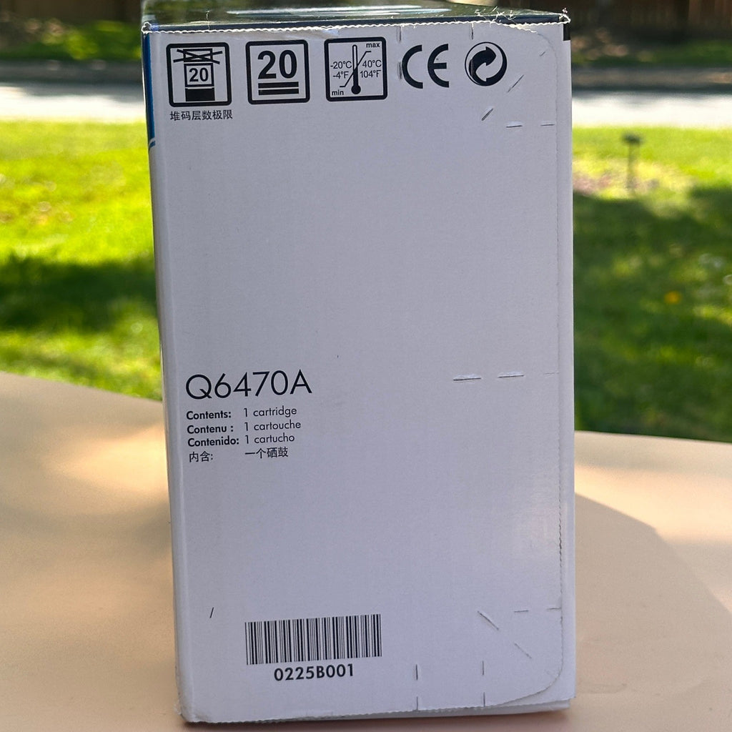 HP 501A Black Toner Cartridge Q6470A for LaserJet CP3505, 3600, 3800 Sealed