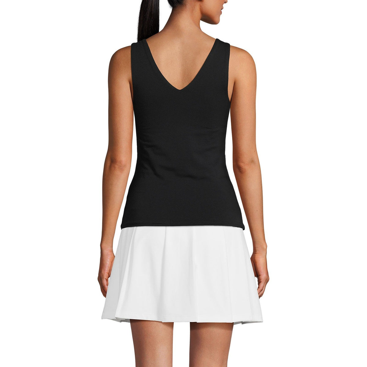 Lands' End Women's S Black Slender Tank Top