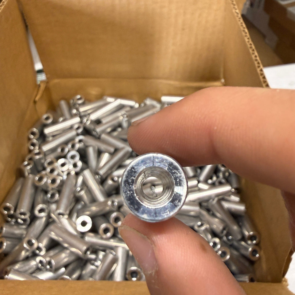 Pack of 500 Perine-Danforth .500 x 1.65 x .252 Round Unthreaded Spacer Aluminum
