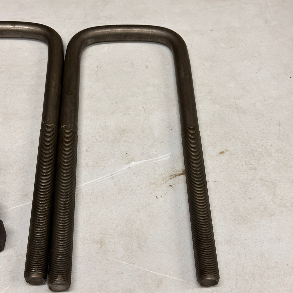 Set of 2 Dayton Parts 361-474 U-Bolt 3/4" x 4" x 12" Semi Round Top Kit