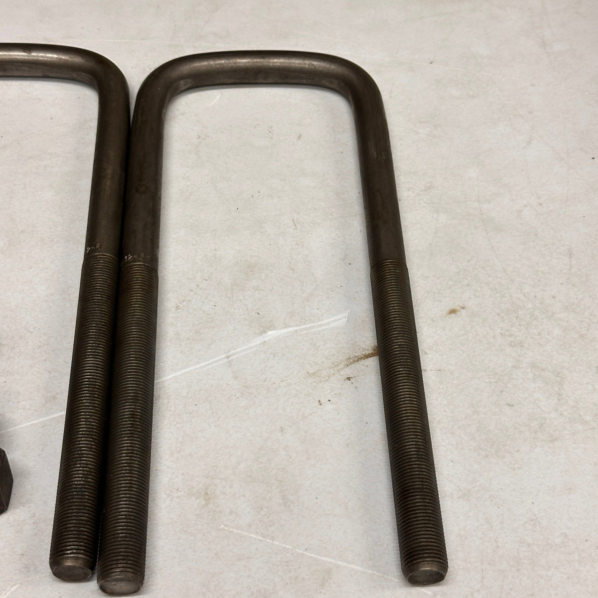 Set of 2 Dayton Parts 361-474 U-Bolt 3/4" x 4" x 12" Semi Round Top Kit