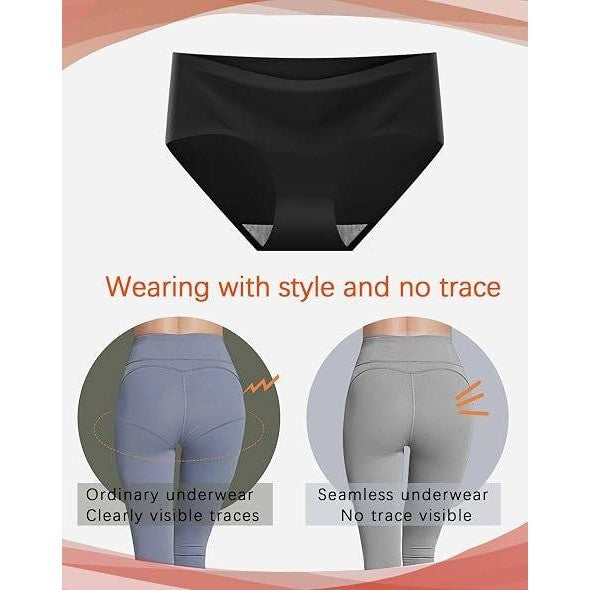 MSRP $30 Finihen 8 Pack Teen Girls 15-16Y Black, Flesh Underwear Seamless Stret