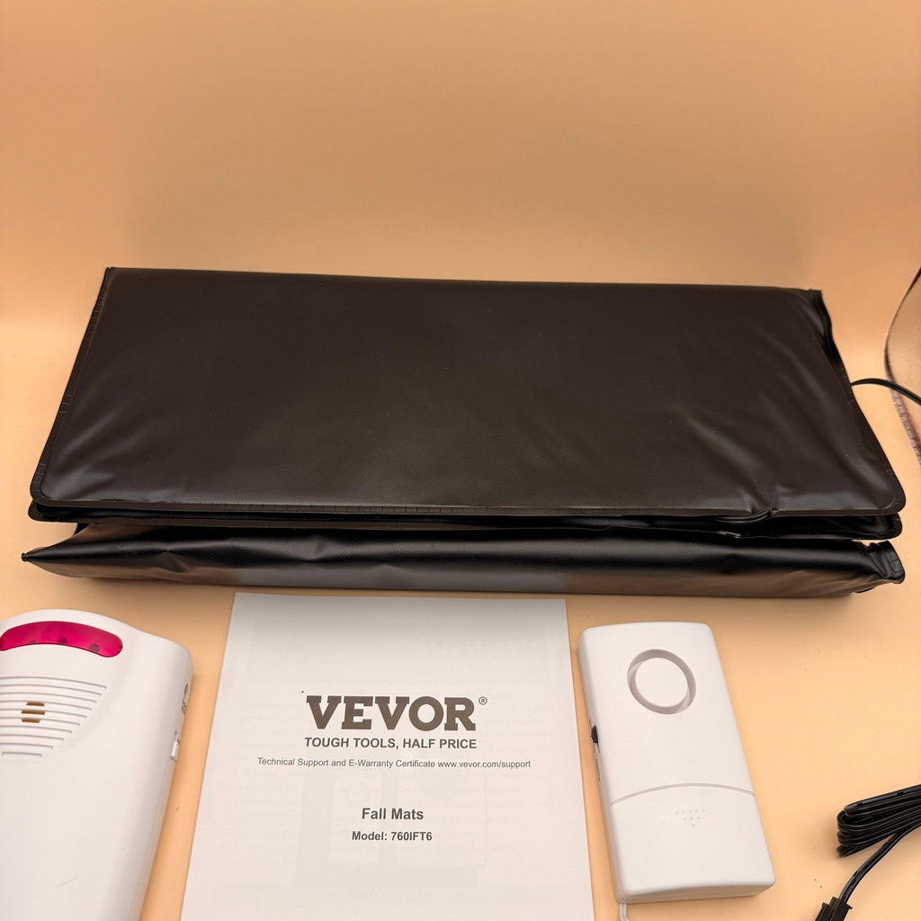 VEVOR 760IFT6 Bed Alarm System for Elderly Adults, 14x30" Wireless Bed Sensor Pa