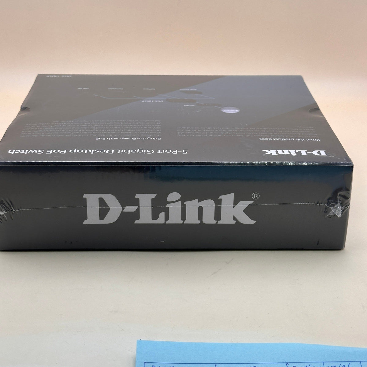 New Sealed D-Link DGS-1005P 5-Port Gigabit Desktop PoE Switch with 4 PoE Ports