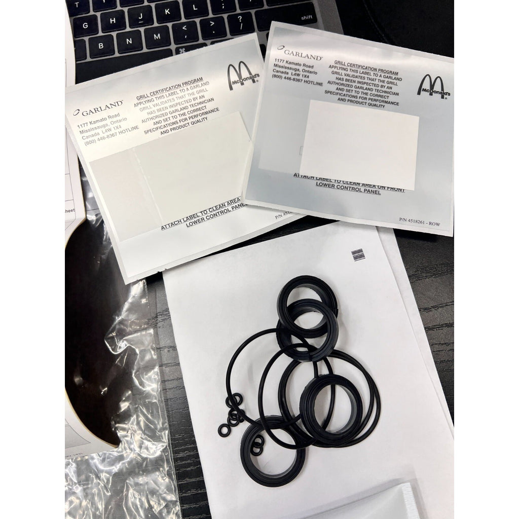 Set of Garland 080000036 Kit 2 Platen Split Viton, 4530964 Gasket Lid 2P Kit, 45