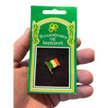 Vintage Ireland Flag Pin Country Travel Souvenir Gold Tone Green White Orange