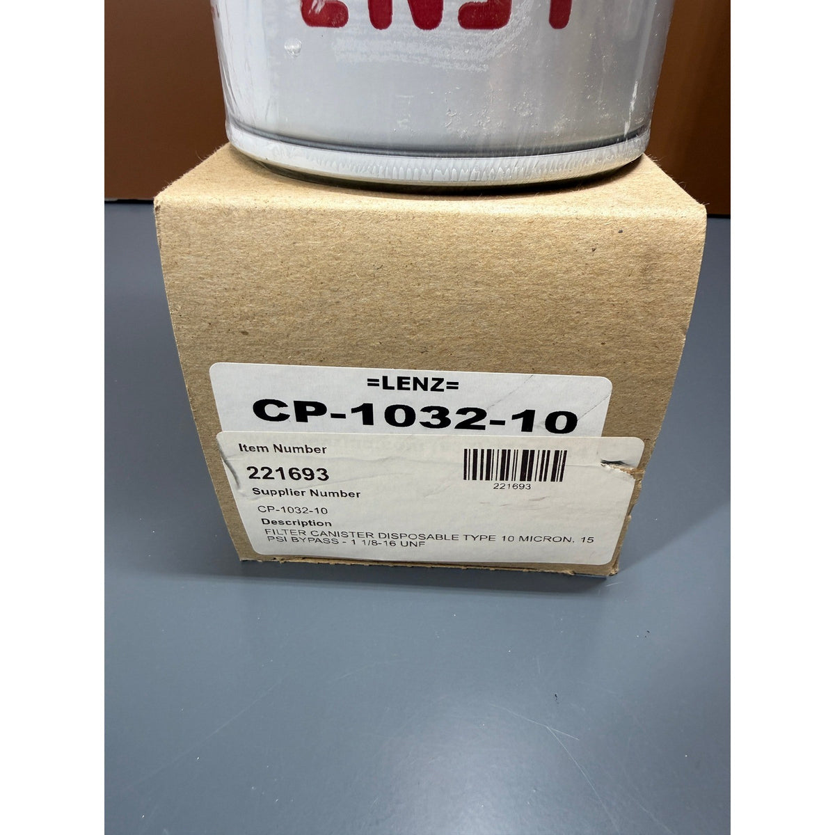 Lenz CP-1032-10 Hydraulic Canister Filter Element 10 Micron