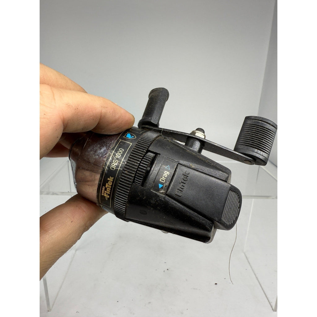 Lot of 2 Vtg FinTek QRS 1000 & Jorgensen CUB Spincast Fishing Reels