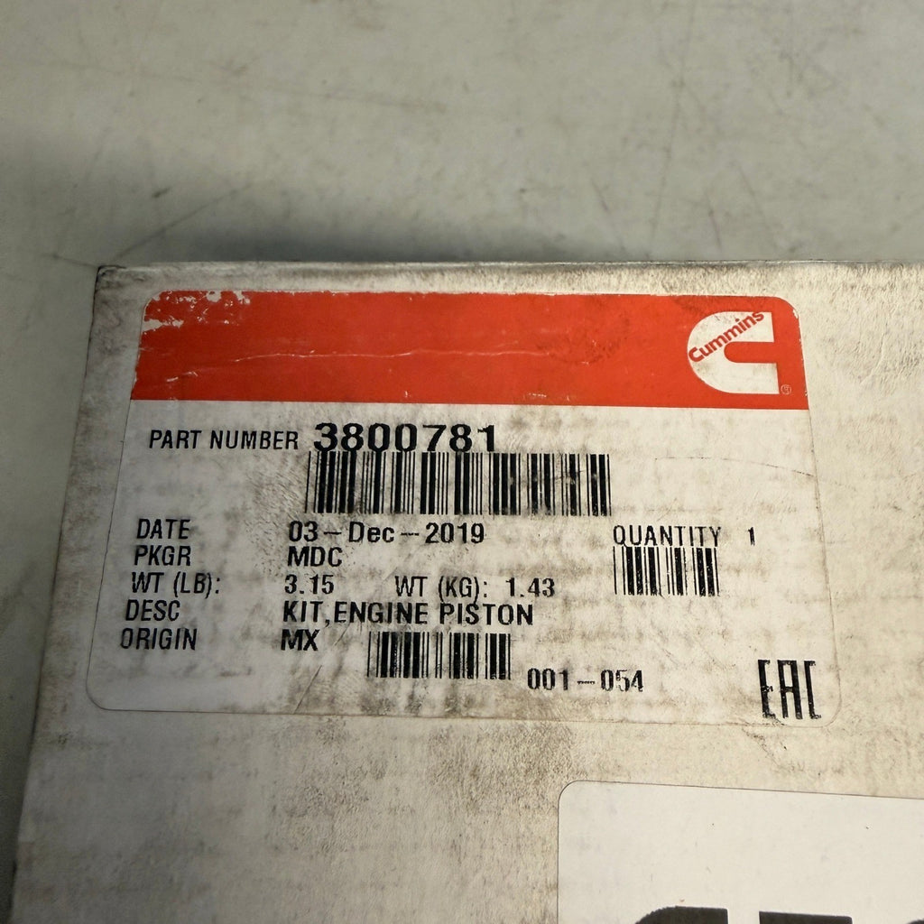Genuine Cummins 3800781 Engine Piston Kit 5.9L 6BT Heavy Duty