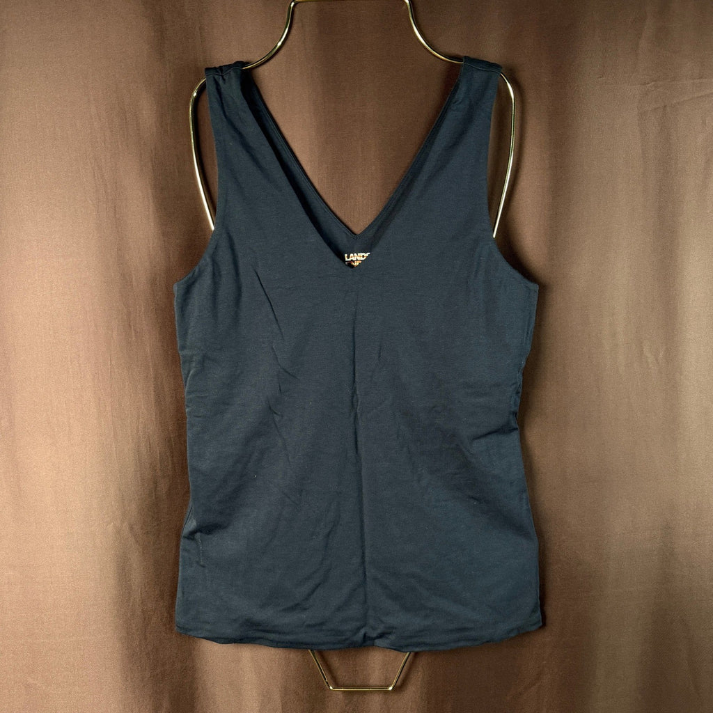 Lands' End Women's S Black Slender Tank Top