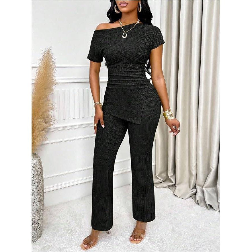 SOLY HUX Women's M Black Dressy Pants Elastic Waist