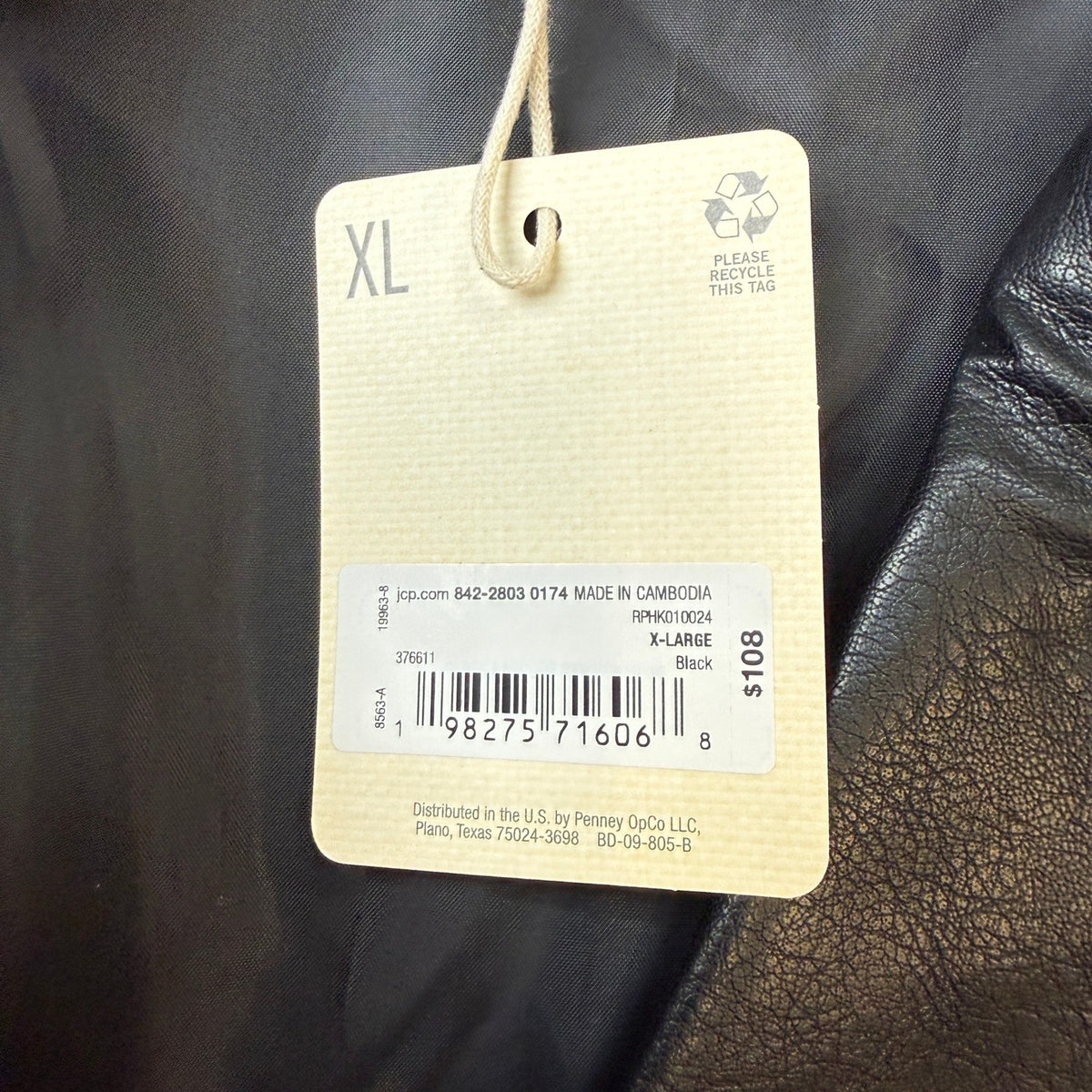MSRP $108 A.N.A Women's XL Black Moto Jacket Faux Leather Asymmetrical Zip