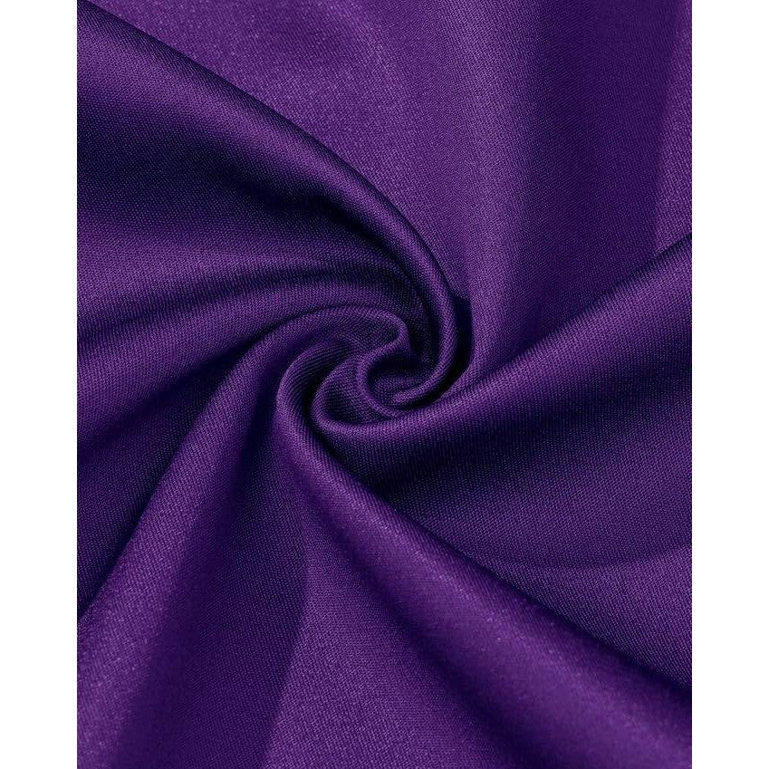 Alimens & Gentle Men's 2XL Purple Dress Shirt Long Sleeve Wrinkle Free Stretch