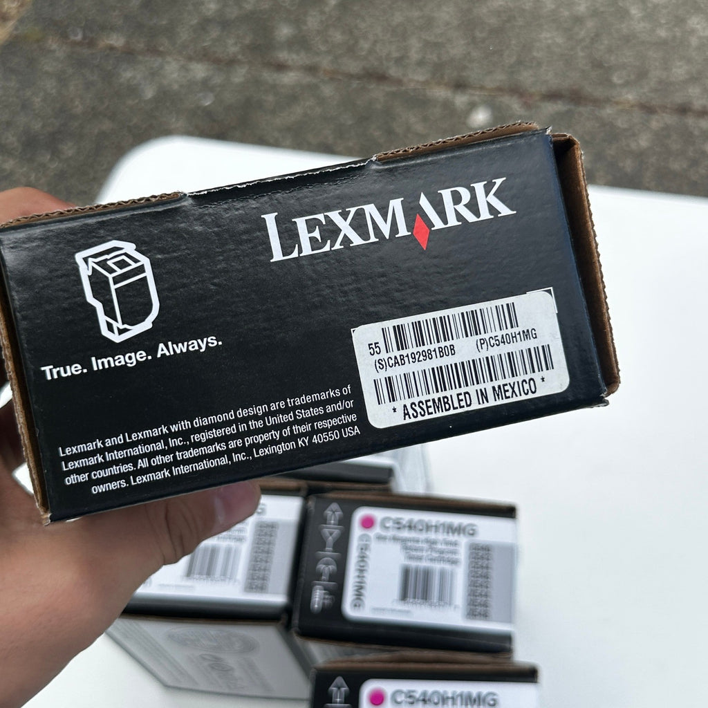 Set of 5 Lexmark C540H1MG Magenta High Yield Toner Cartridge C540 C543 C544 C546