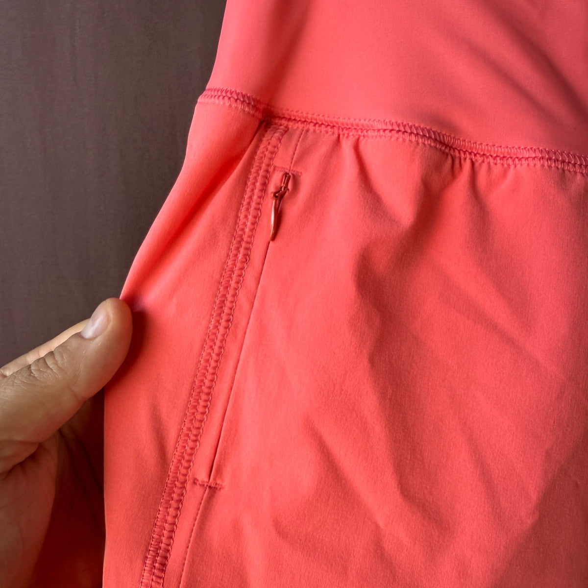 Lands' End Women's 2 LONG 5" Sustainable Elastic Waist Swim Cover Up Shorts Pock