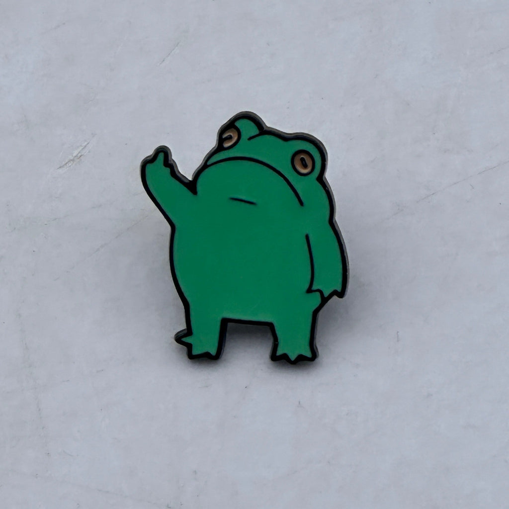 Lot of 50 Middle Finger Frog Funny Enamel Pins Cute Animal Badge for Bags