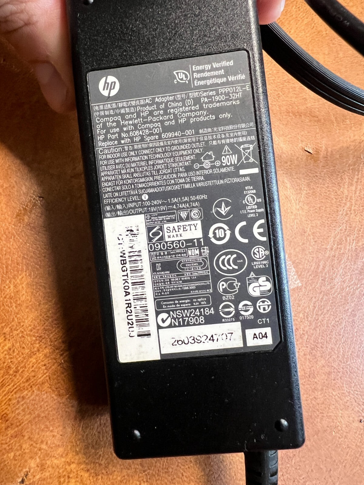 AC Adapter HP PA-1900-32HT 19V 4.62A, 90W - 7,4 x 5,0мм Series Ppp012L-E