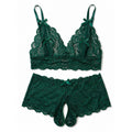 Avidlove 2 Piece Women's S Lace Lingerie Matching Bra and Panty Set Sexy Under