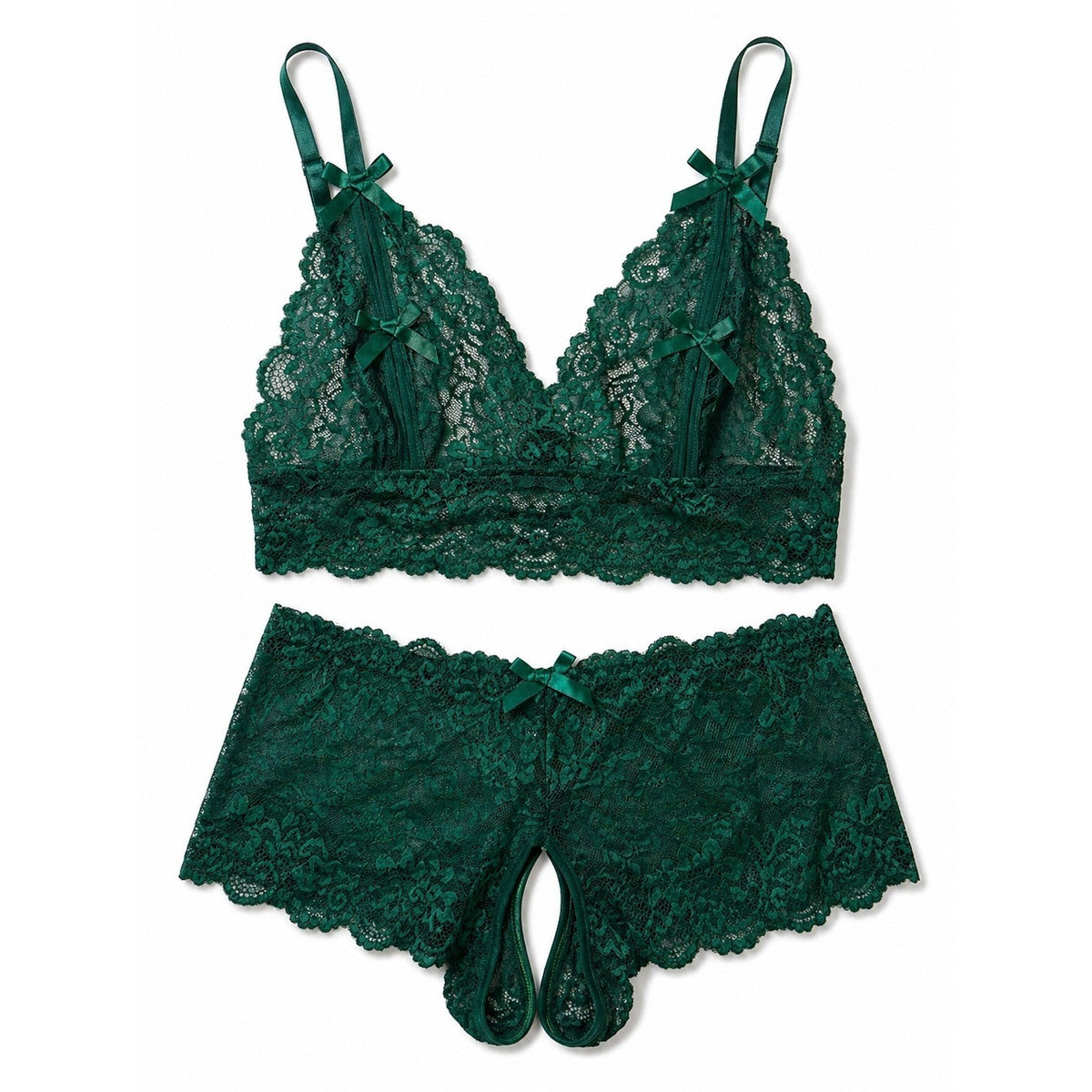 Avidlove 2 Piece Women's S Lace Lingerie Matching Bra and Panty Set Sexy Under