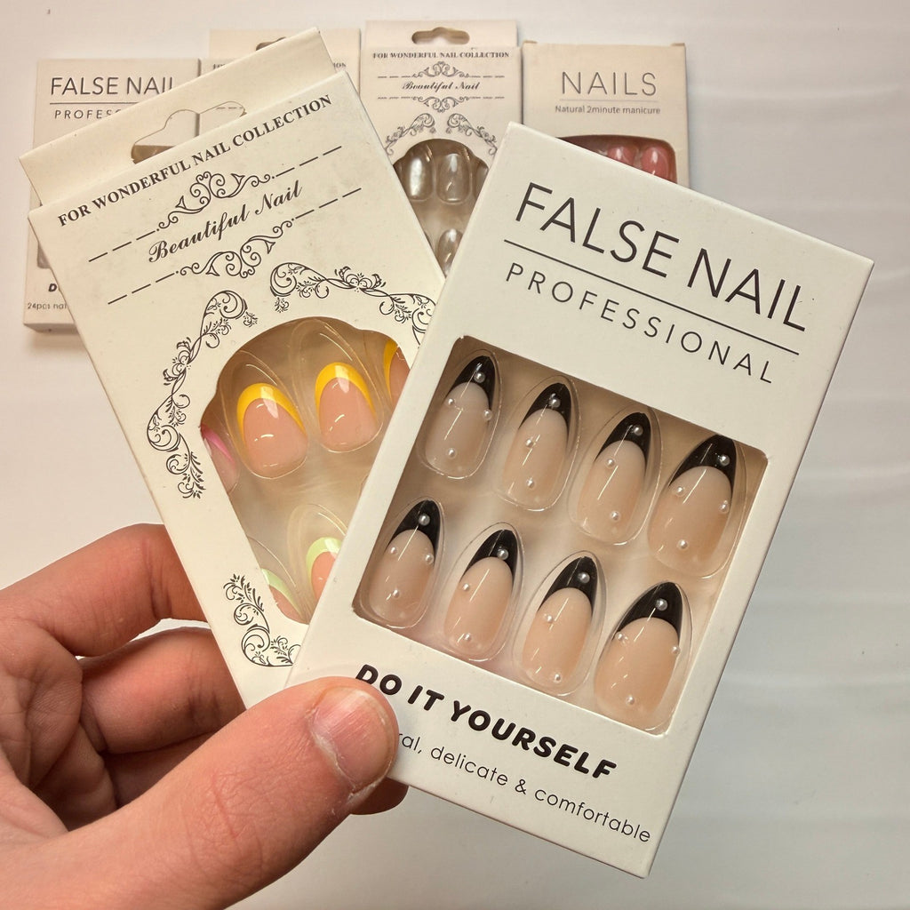 Lot of 10 Pack of 24 New False Press On Nails Assorted Designs and Colors №N4