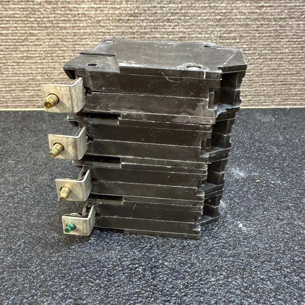Lot of 4 GE General Electric THQB1120 20 Amp 1 Pole Bolt-On Circuit Breakers