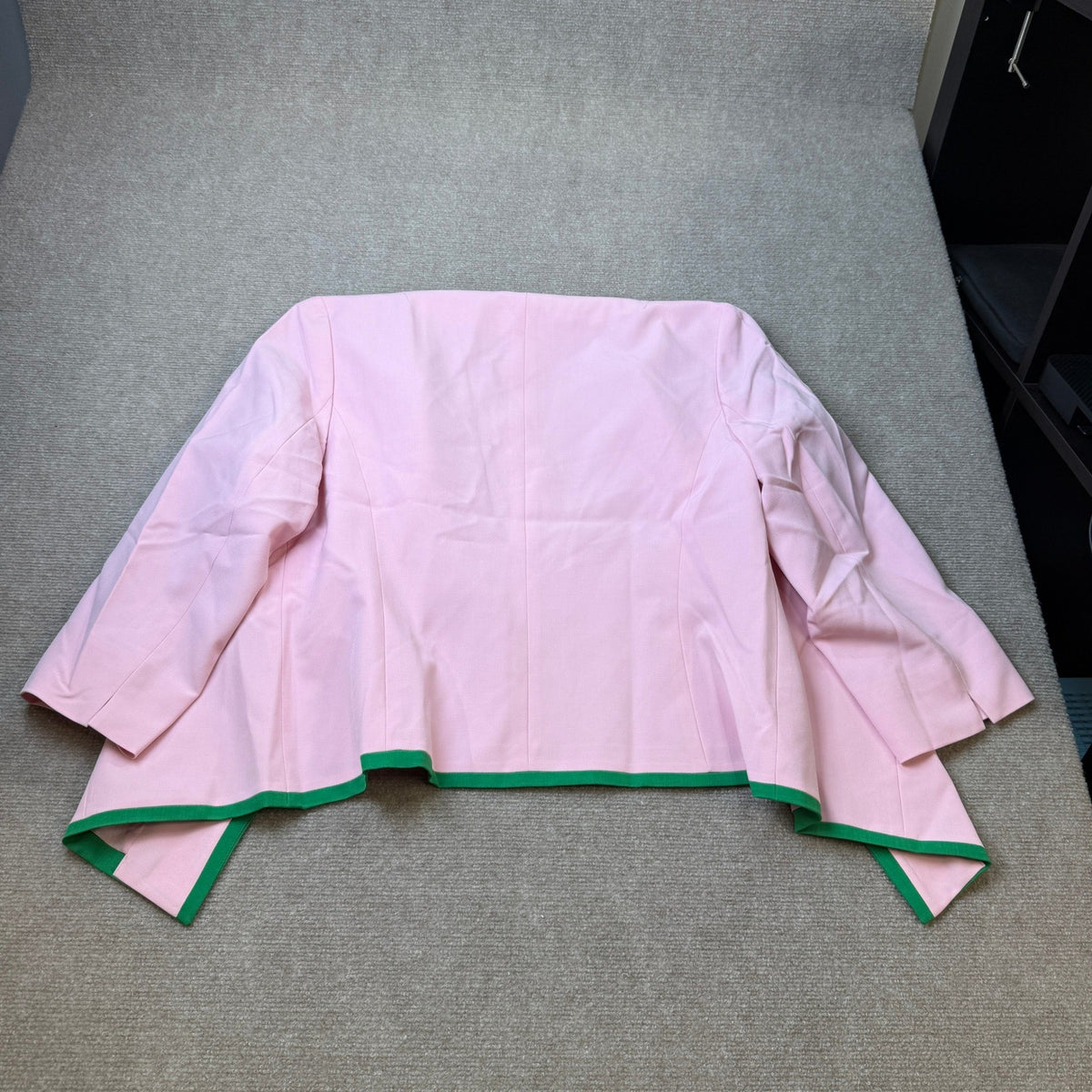 MSRP $79 Black Label by Evan-Picone Womens 16 Pink/Green Suit Jacket Classic Fit