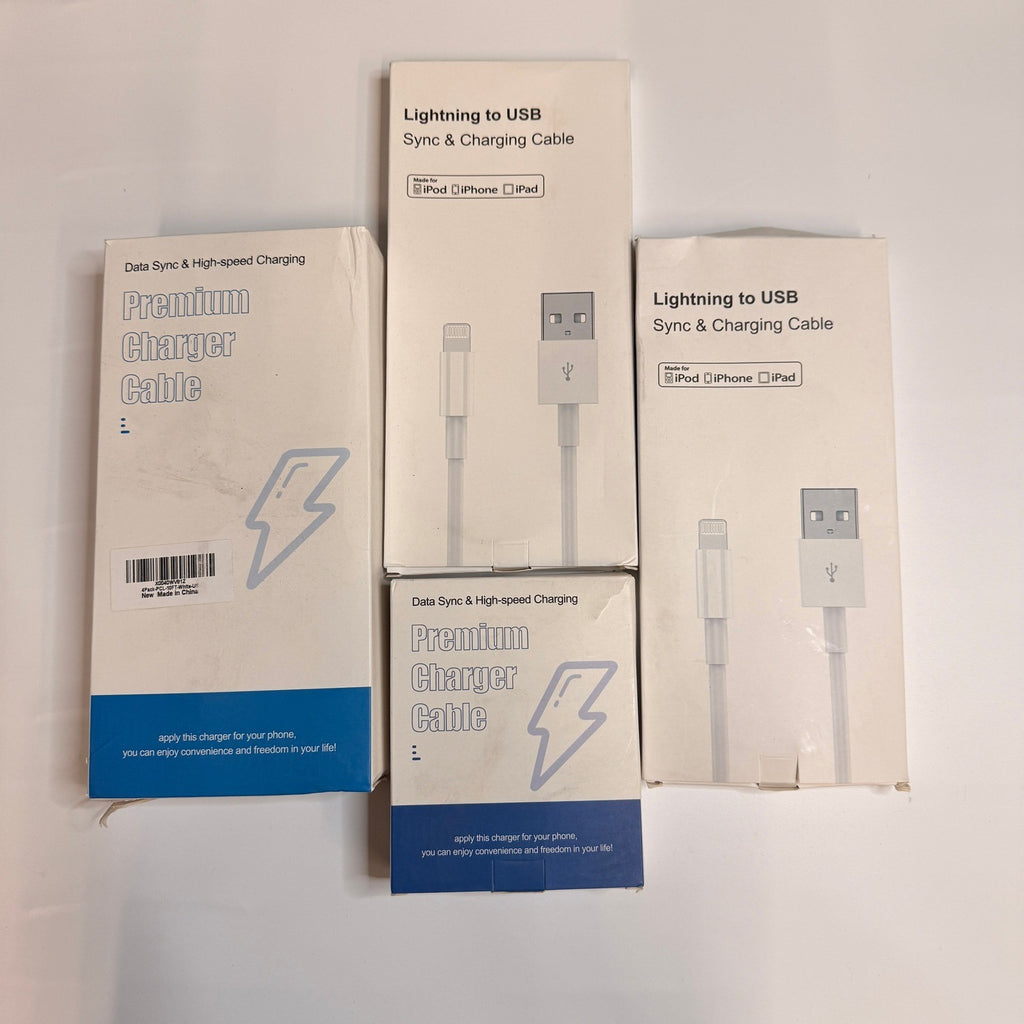 Set of 18 - 12 USB-C/A to Lightning Cables 6ft 10ft, 5 Adapters, Watch Cable