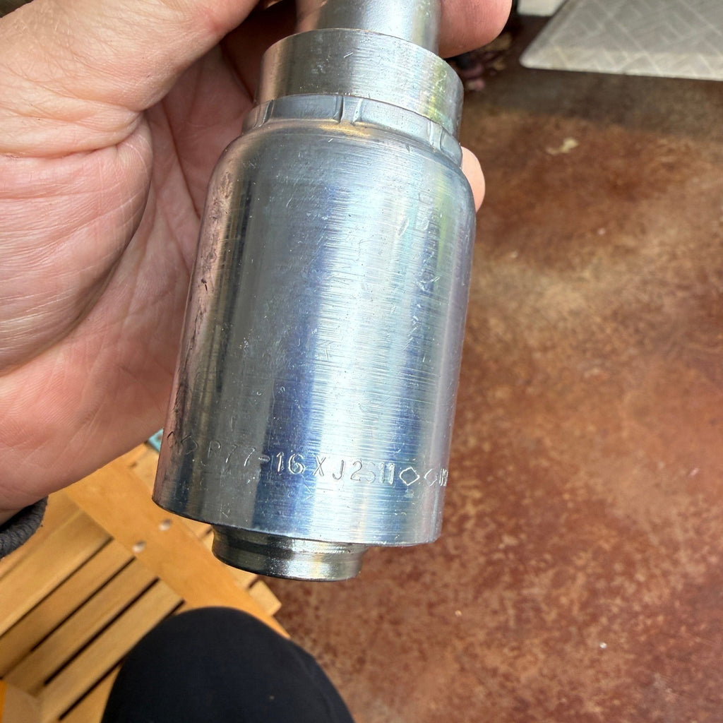 Parker 1J177-16-16 Crimp Style Hydraulic Hose Fitting 90° Elbow