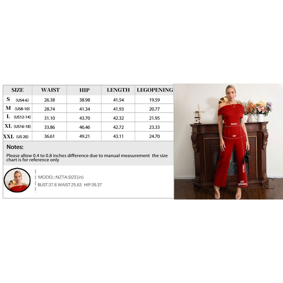 MSRP $52 YMDUCH Women's M Casual Sleeveless Off Shoulder Wide Leg Long Pant