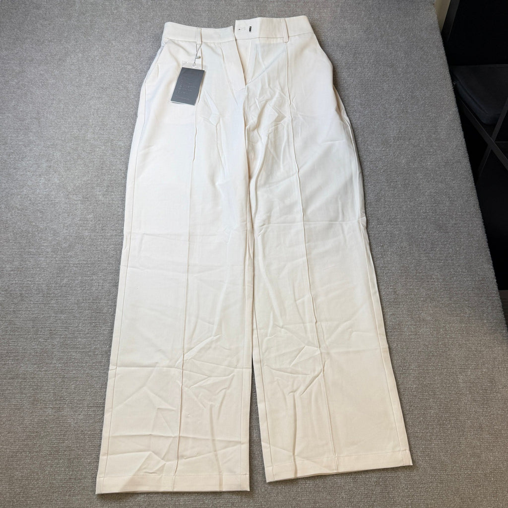 MSRP $52 FUNYYZO Women's M High Waisted Work Pants Straight Leg Slacks Trousers