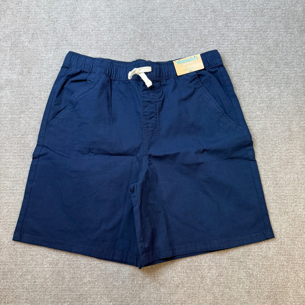 MSRP $20 Thereabouts Kid Boys L 14/16 Husky Blue Herald Canvas Pull-On Short