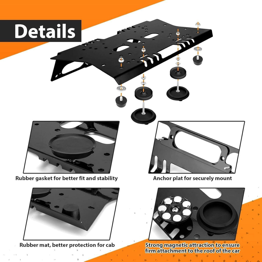 WeiSen No Drill Light Bar Cab Mount Fit for Ford F-150 2015-2026, F-250 F-350