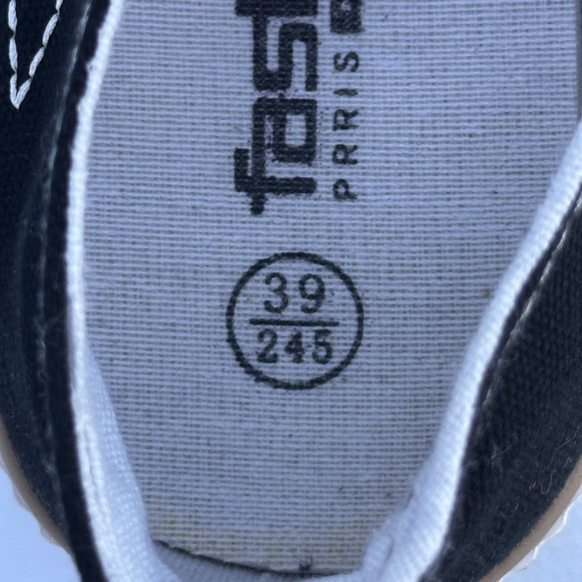 Women's Low Top Canvas Sneakers US 7.5 Black Contrast Colors Lace-Up Shoes