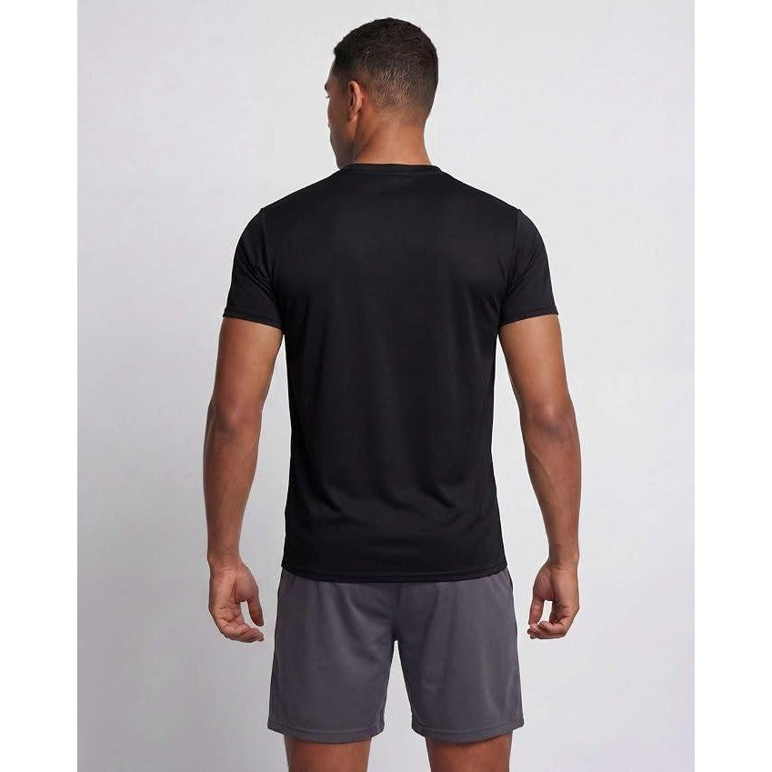 MSRP $43 Real Essentials 5 Pack Men's M Dry-Fit Short Sleeve Crew Neck T-Shirts