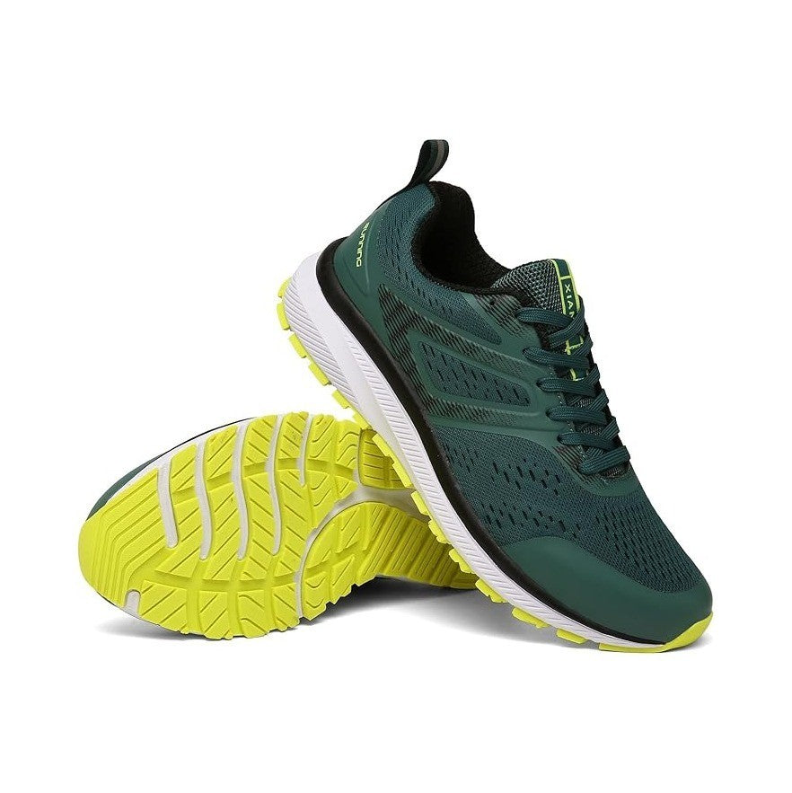 Xianv Men's US 8-11.5 Dark Green Walking Shoes Lightweight Breathable Athletic R