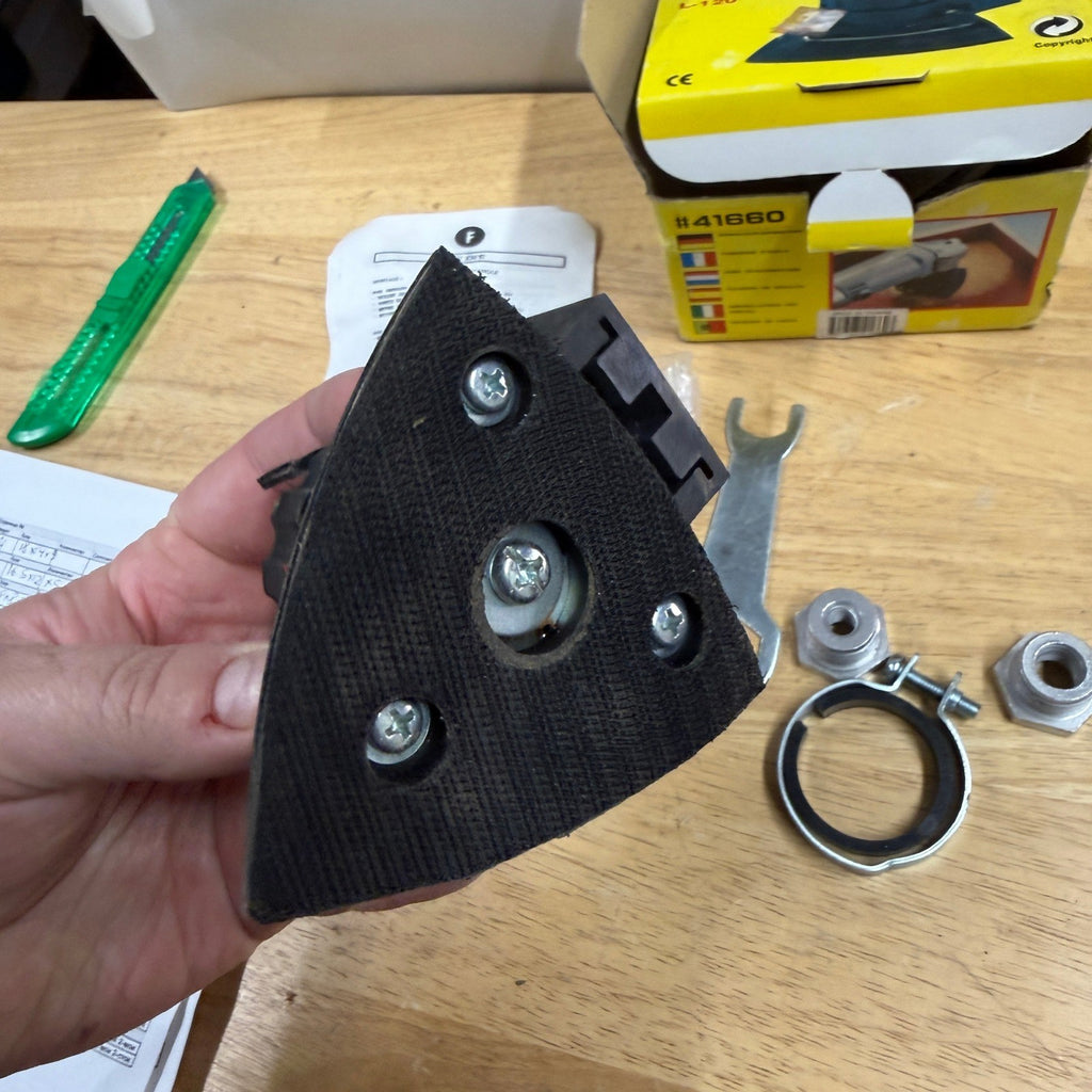 Corner Sanding Attachment L-120 41660 For Angle Grinder w/ Hardware