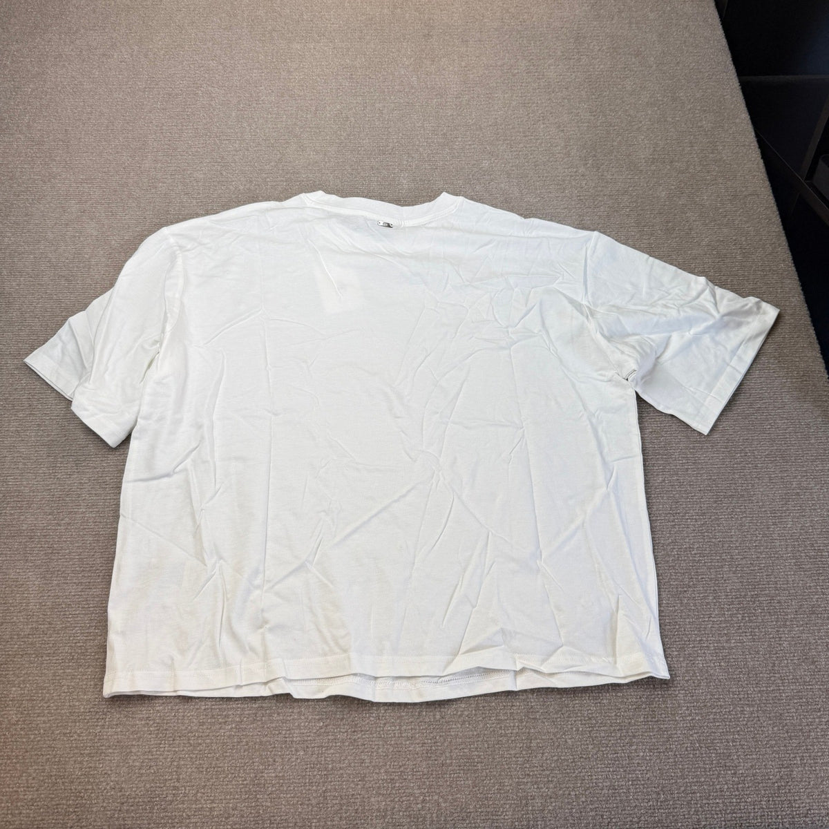 MSRP $44 RM Rebecca Minkoff Women's L White Embellished Short Sleeve Tee
