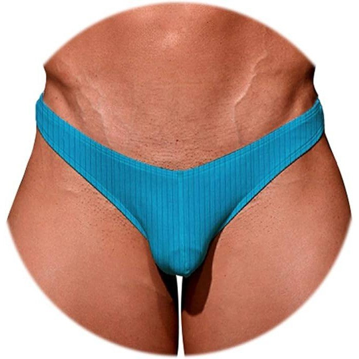 Evankin Men's US S Blue Sexy Soft Underwear Male Bulge Pouch Thong Briefs Stretc
