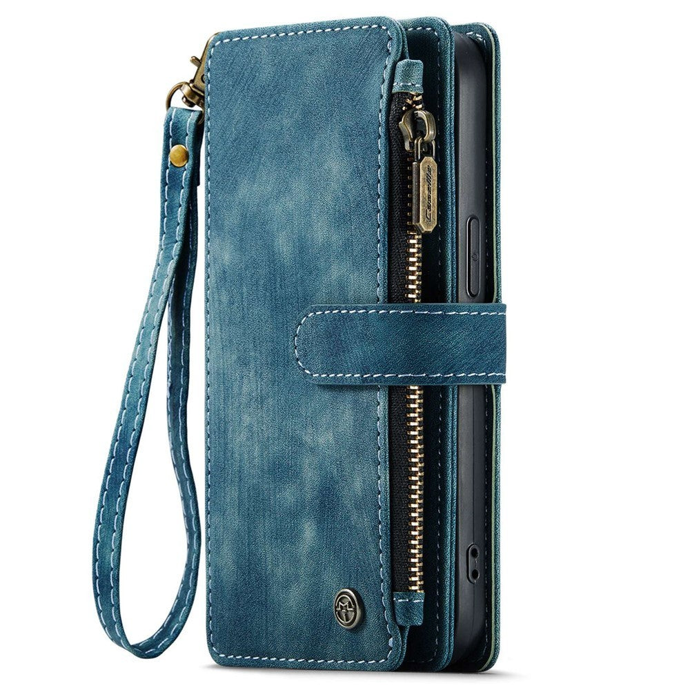 CaseMe C30 For iPhone 14 ProMax Detachable Zipper PU Leather Wallet Case