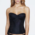 MSRP $82 Dominique 42F Black Colette Lace Longline Bridal Bra