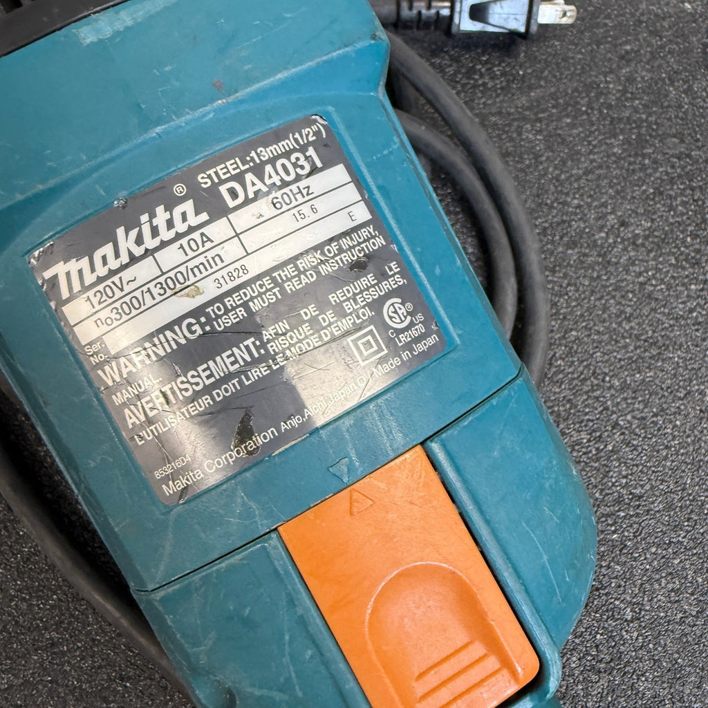 Makita DA4031 1/2 in Angle Drill 2‑Speed Reversible 10 AMP Corded